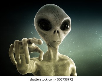 alien; 3d illustration