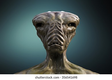 Alien 3d Portrait Concept