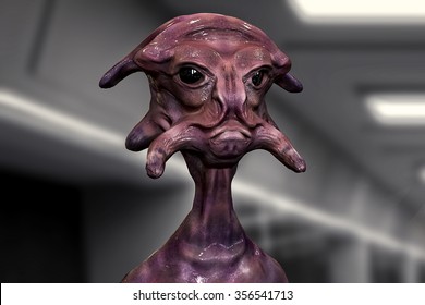 Alien 3d Portrait Concept