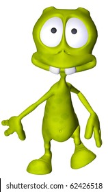 Alien Cartoon Big Head