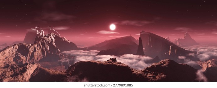 Paisaje alienígena  nubes