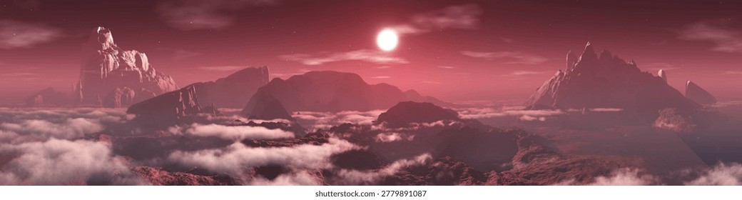 Paisaje alienígena  nubes