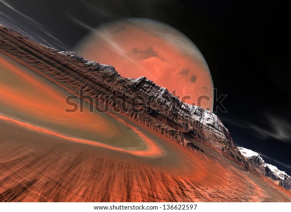 Alien Planet - 3D\
Rendered Computer\
Artwork