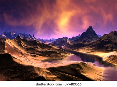 Alien Planet - Fantasy Landscape