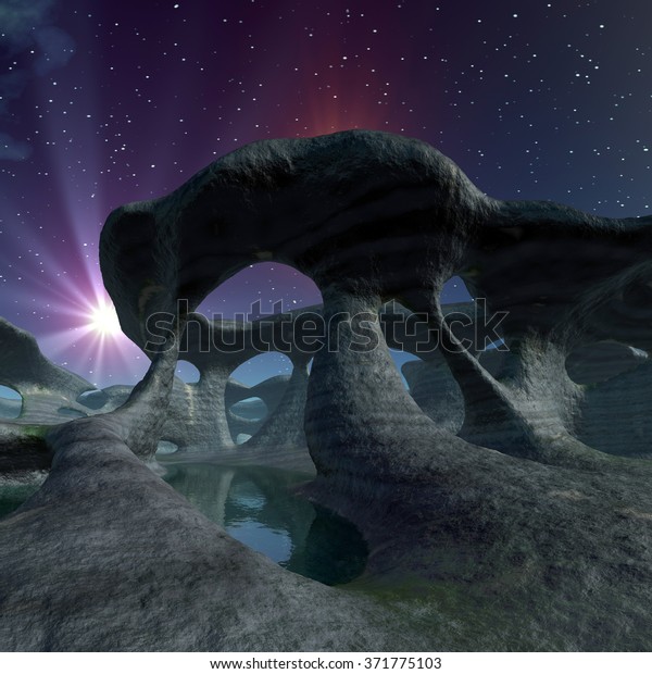 Alien Planet - Fantasy\
Landscape 