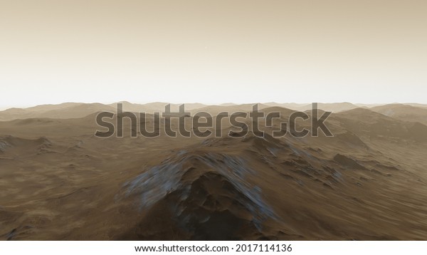 alien planet landscape,\
science fiction illustration, view from a beautiful planet 3d\
render