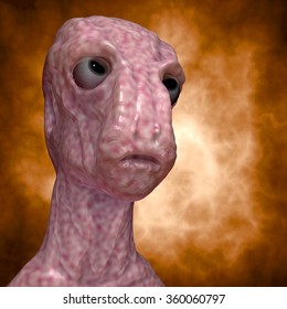 Alien portrait concept