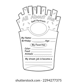 all about me worksheets