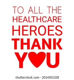 All Healthcare Heroes Thank You Stock Illustration 2014501328 ...