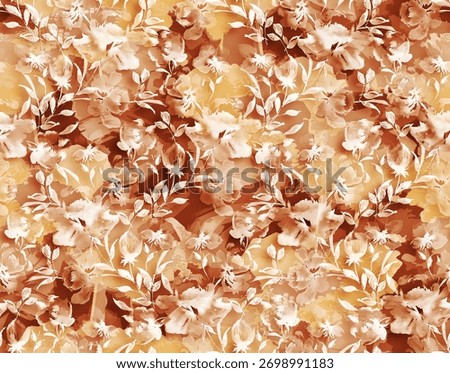 all over abstract floral pattern faded flowers digital painting on fabric watercolor wallpaper background fashion garment saree suit duppata dress bed sheet rug wall sticker men shirt sstkbackgrounds.