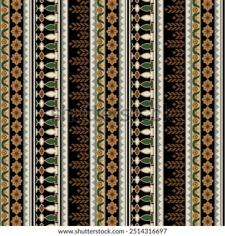 All over design pattern Geometric Borders Motifs Digital  ethnic geometric shapes border art baroque Composition Panel motif, multi flower Seamless pattern with paisley ornament, repeat floral texture