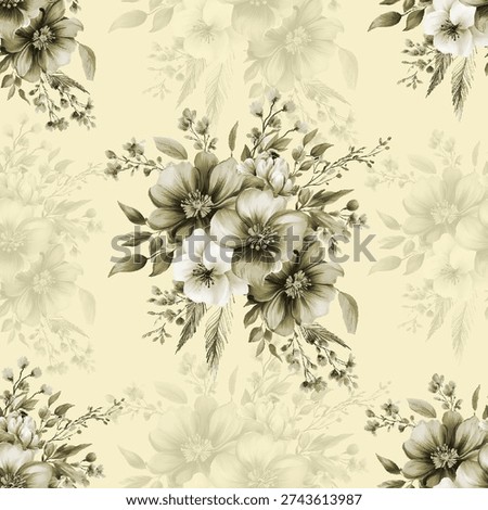 all over mother collection pattern for digital printed