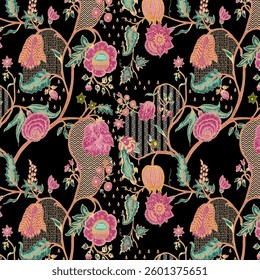 ALL OVER PATTERN MULTICOLOR SEAMLEASS PATTERN DESIGN ALL OVER TEXTILE PRINT