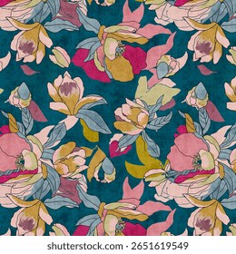 ALL OVER PATTERN MULTICOLOR SEAMLEASS PATTERN DESIGN ALL OVER TEXTILE PRINT