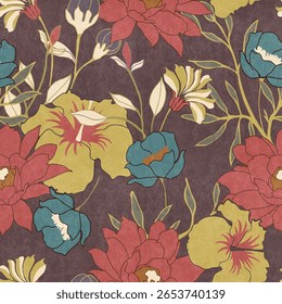 ALL OVER PATTERN MULTICOLOR SEAMLEASS PATTERN DESIGN ALL OVER TEXTILE PRINT