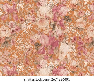 ALL OVER PATTERN MULTICOLOR SEAMLEASS PATTERN DESIGN ALL OVER TEXTILE PRINT