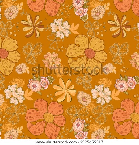 ALL OVER PATTERN MULTICOLOR SEAMLEASS PATTERN DESIGN ALL OVER TEXTILE PRINT