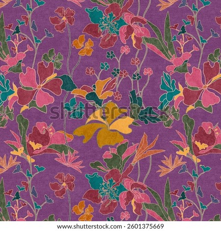 ALL OVER PATTERN MULTICOLOR SEAMLEASS PATTERN DESIGN ALL OVER TEXTILE PRINT