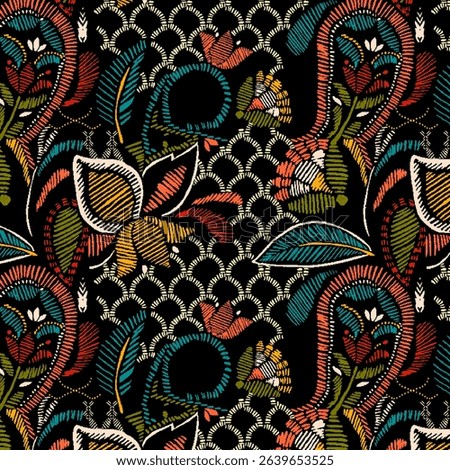 ALL OVER PATTERN MULTICOLOR SEAMLEASS PATTERN DESIGN ALL OVER TEXTILE PRINT