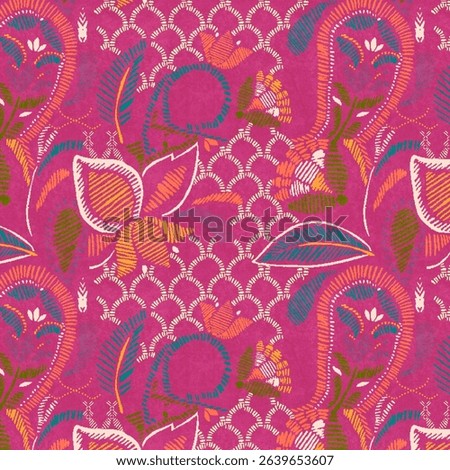 ALL OVER PATTERN MULTICOLOR SEAMLEASS PATTERN DESIGN ALL OVER TEXTILE PRINT
