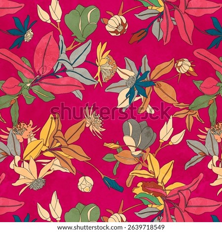 ALL OVER PATTERN MULTICOLOR SEAMLEASS PATTERN DESIGN ALL OVER TEXTILE PRINT