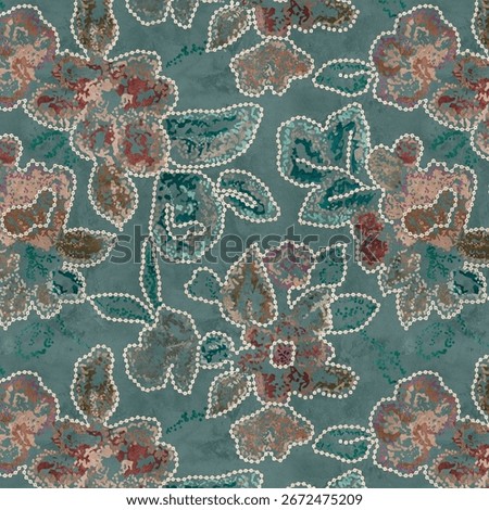 ALL OVER PATTERN MULTICOLOR SEAMLEASS PATTERN DESIGN ALL OVER TEXTILE PRINT