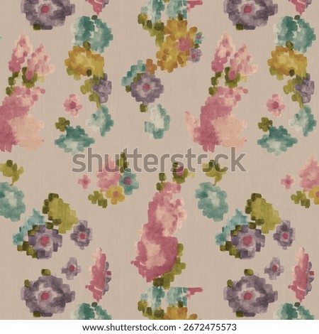 ALL OVER PATTERN MULTICOLOR SEAMLEASS PATTERN DESIGN ALL OVER TEXTILE PRINT
