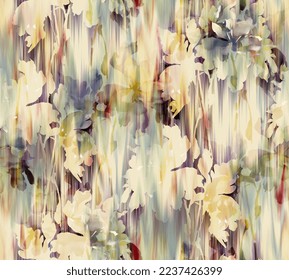 all over Seamless floral pattern jall with blur and stylist 3d effect for wallpaper, carpet, rug, bed sheet, digital print, textile print all type of print on fabric, tile, paper, decoration many use - Powered by Shutterstock