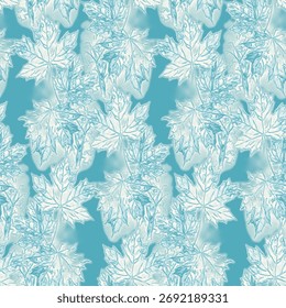 All over seamless pattern abstract design creative faded effect patta maple leaf repeat for digital print saree suit kurti dress parda chader rug all fabric dress saree bed sheet parda sstkbackgrounds