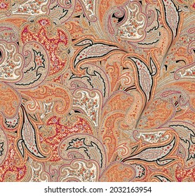 All Over Silky Paisley Pattern