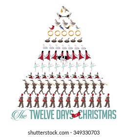 All Twelve Days Of Christmas Tree 