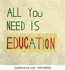 All You Need Education Stock Illustration 444158365 | Shutterstock