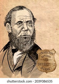 Allan Pinkerton, Scottish-born Detective And Founder Of A Famous American Private Detective Agency.