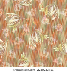 allover abstract floral pattern and new blur wave texture effect design for digital textile print  rug  saree  tile  suit  dress  gown  cover bed sheet  graphic   all type print desi concept art