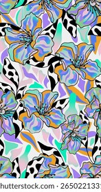 Allover design is a seamlessly repeated pattern that flows across a surface without borders or focal points, creating a harmonious and continuous visual rhythm.

