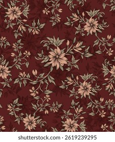 Allover designs are decorative patterns that repeat seamlessly across a surface, covering the entire area without a focal point. These patterns are widely used in textiles.