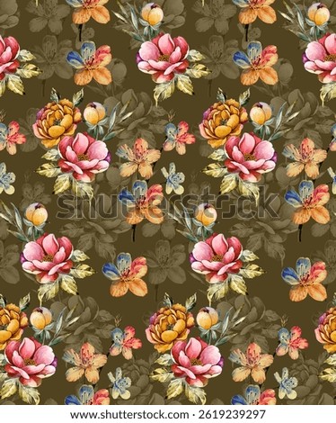 Allover designs are decorative patterns that repeat seamlessly across a surface, covering the entire area without a focal point. These patterns are widely used in textiles.