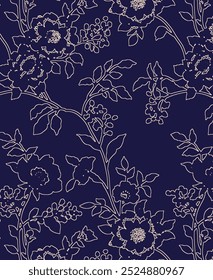 allover floral pattern wave blurry hand made styles flower with random placement digital print blossom different types of artistic texture effect blooming garments complete fabric cover page banner.