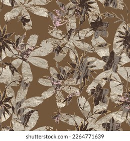 allover floral seamless pattern digital Stock Ilustrace