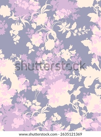 Allover mix pattern design layout