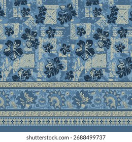 ALLOVER PATTERN WITH BORDER FOR DIGITAL PATTER NEW COLLECTION 2025