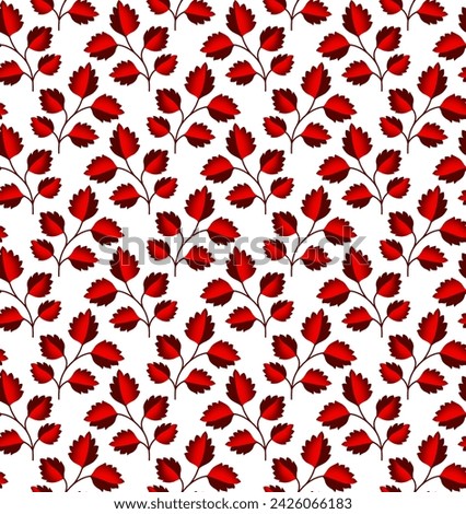 Allover Repeat Style Leafs Beautiful setting Handmade Working 