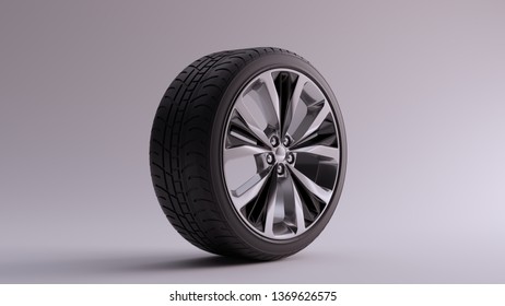 Alloy Rim Wheel 5 Detailed Flared Stock Illustration 1369626575 ...