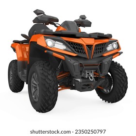All-Terrain Vehicle Isolated. 3D rendering
