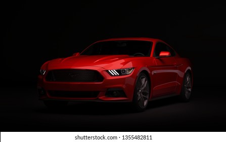 Red Mustang High Res Stock Images Shutterstock