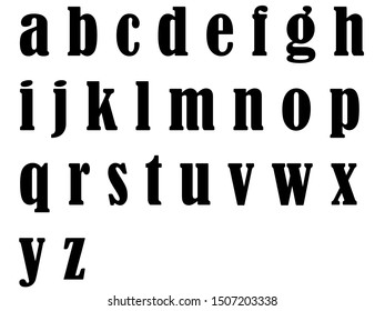 Alphabet Abc Font Set White Background Stock Illustration 1507203338 ...