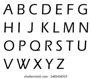 Alphabet Abc Set White Background Stock Illustration 1485436919 ...