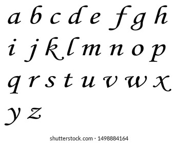 Alphabet Abc Set White Background Stock Illustration 1485174392 ...