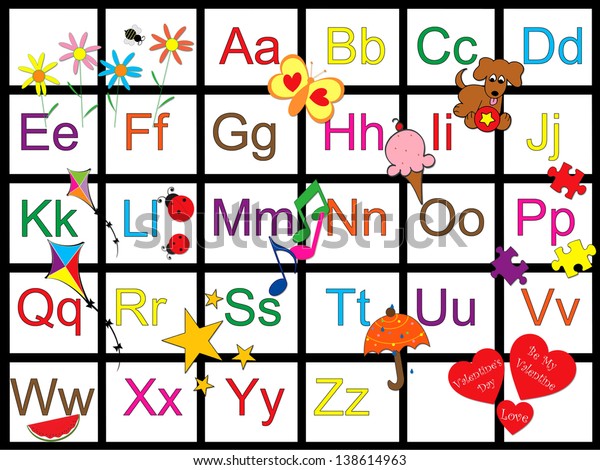 Alphabet Chart Stock Illustration 138614963 | Shutterstock