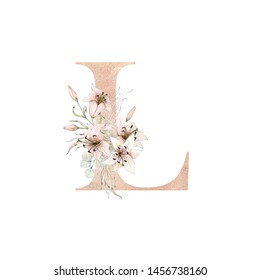 187 Rose gold letter l Images, Stock Photos & Vectors | Shutterstock